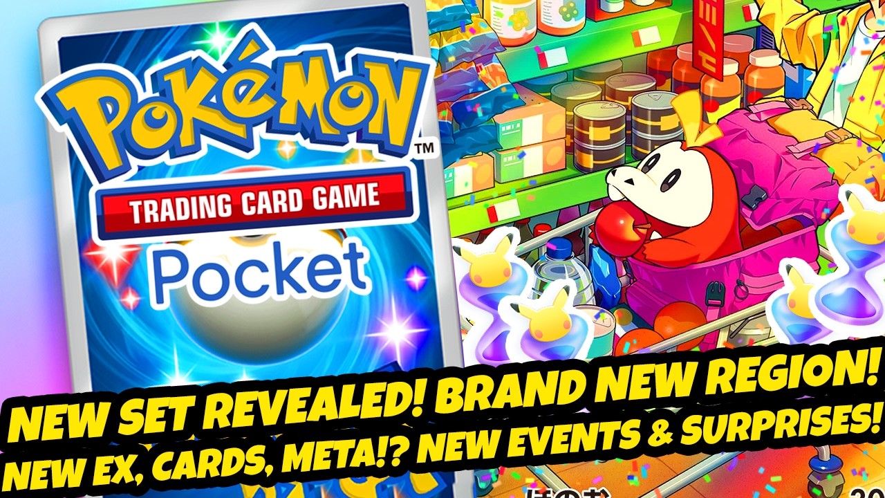 *NEW SET REVEALED!!* BRAND NEW REGION! NEW EX, CARDS & META! NEW EVENTS & SURPRISES (Pokémon Pocket