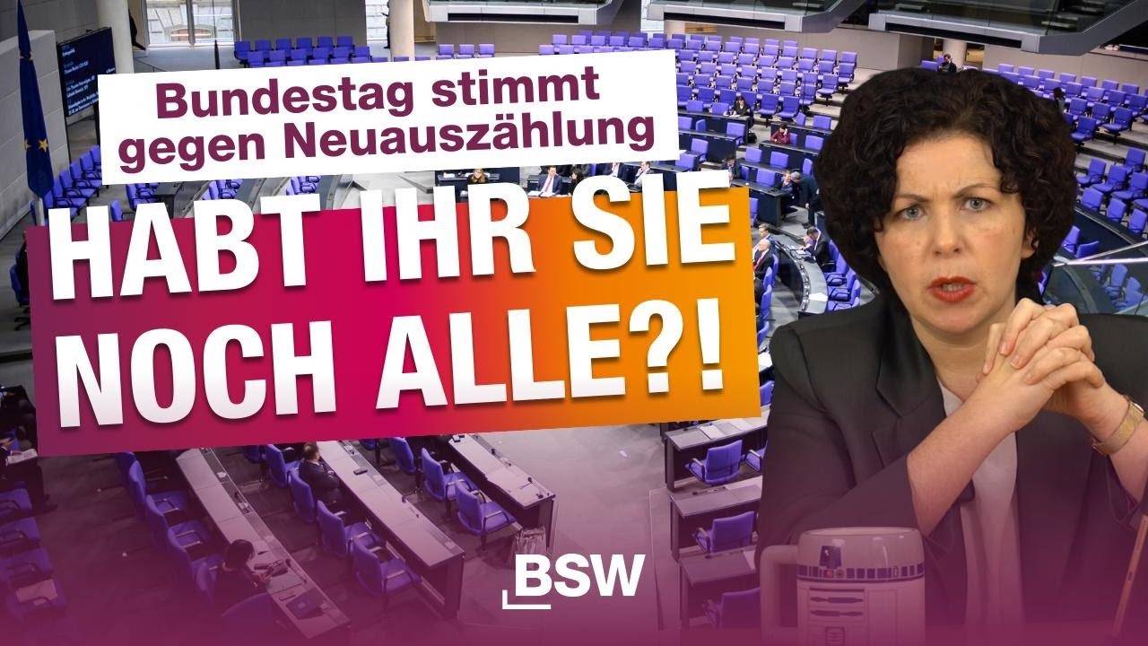 Reaction: Absurde Diskussion im Bundestag zum BSW-Wahleinspruch! Wer soll das glauben?