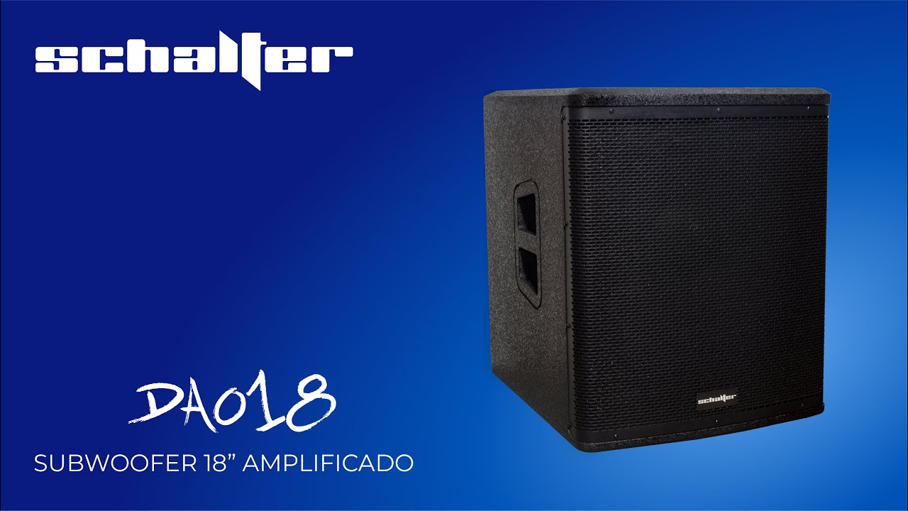 SCHALTER | DAO18 Subwoofer 18" Amplificado 750W RMS