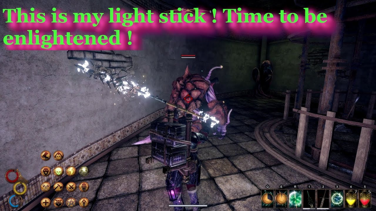Outward endgame build Lightning Werlig spear with Infuse Light from Elatt - shocking and dazzling