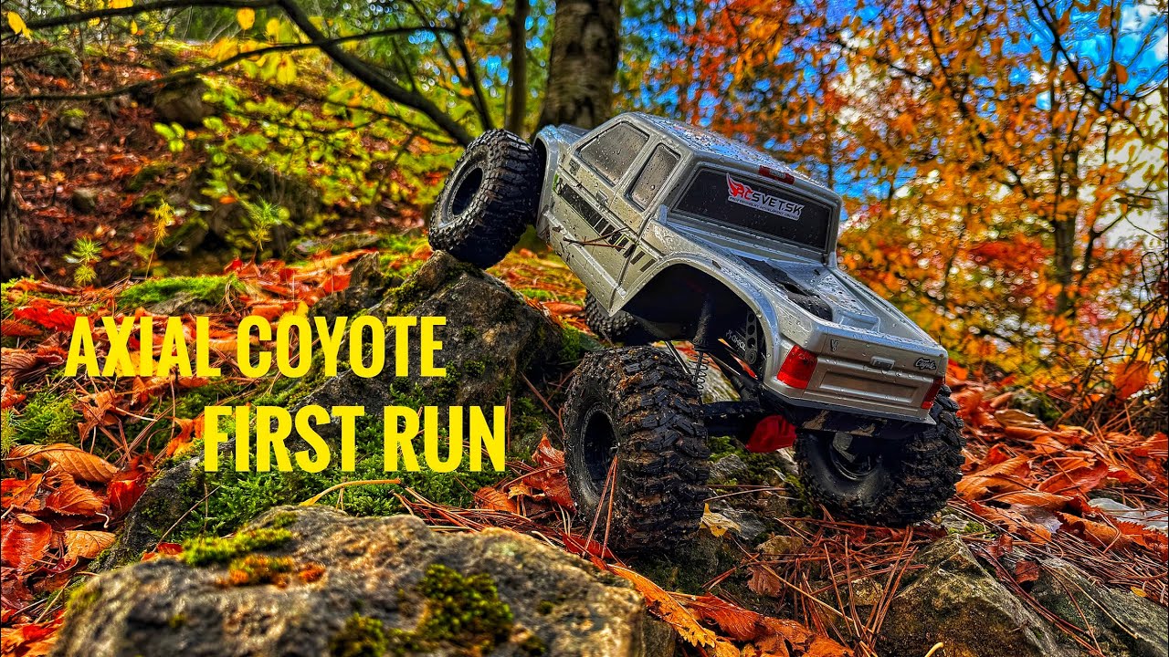Axial SCX10 III Coyote UNBOXING and first run in tricky conditions #axial #scx10iii #coyote