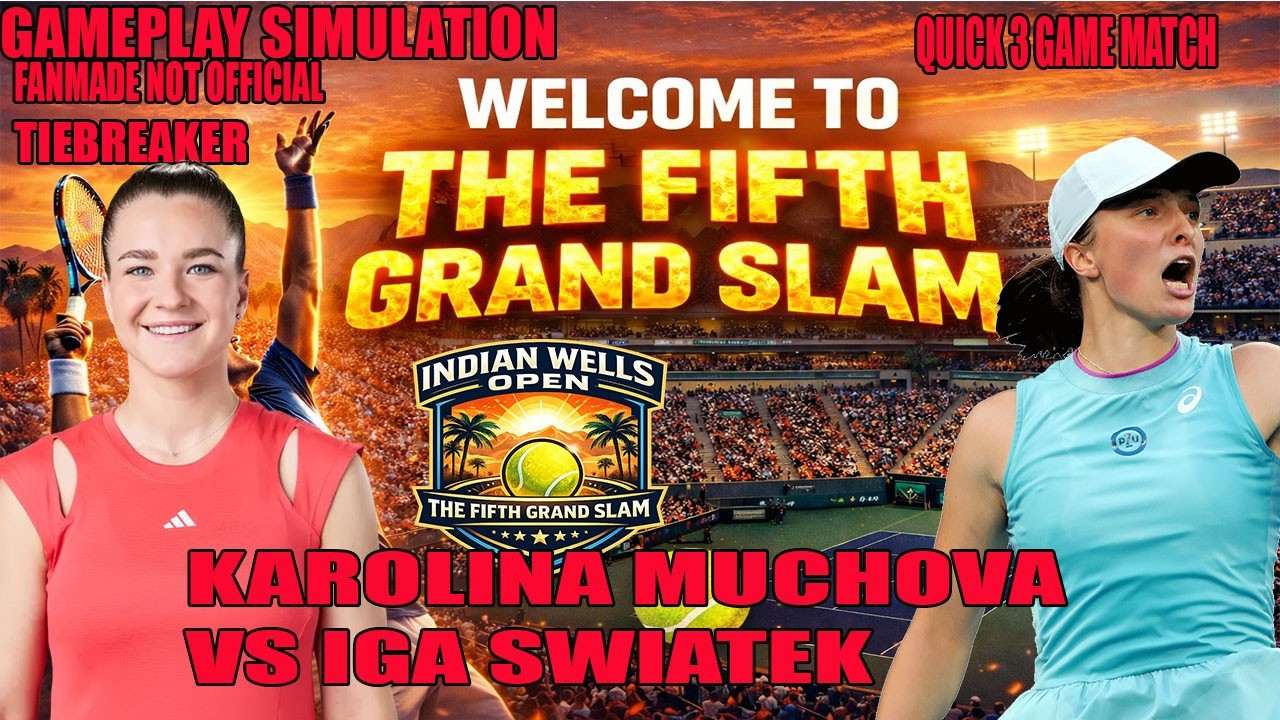 Indian Wells Open | Karolina Muchova   vs Iga Swiatek     | [10 MAR 2026] | Gameplay Simulation
