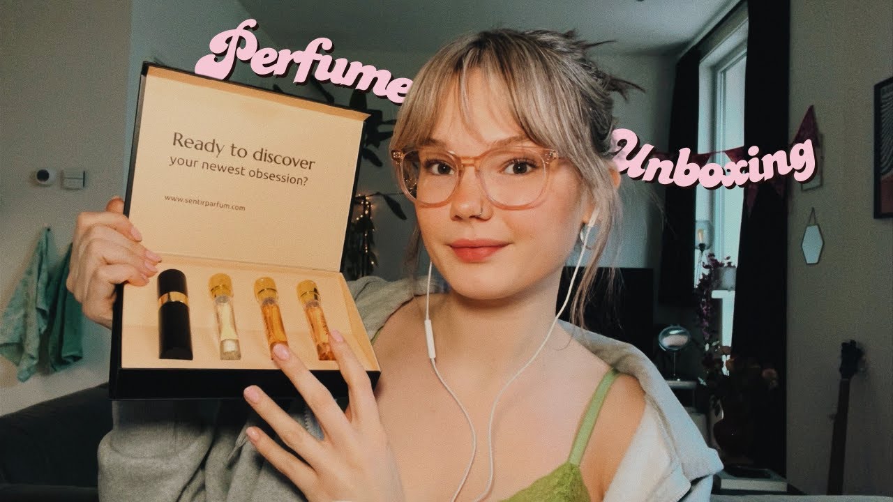 ASMR perfume unboxing!