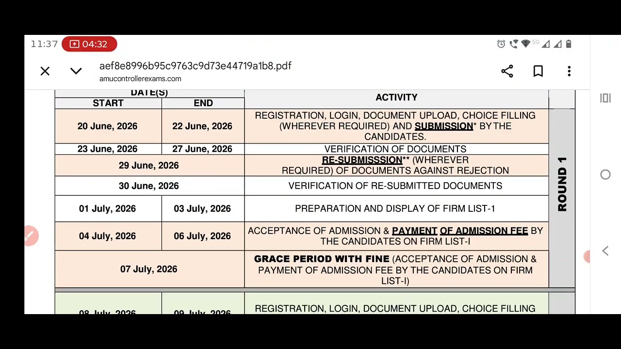 Online AMU Counselling 2026 | Documents Required for Counselling AMU Entrance | Aligarh Muslim Uni