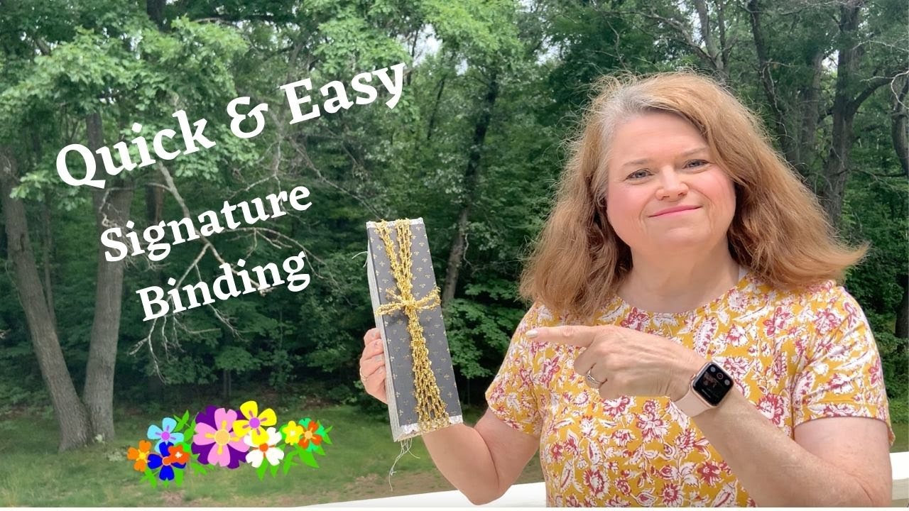 Quick and Easy Signature Binding for a Junk Journal  HD 720p