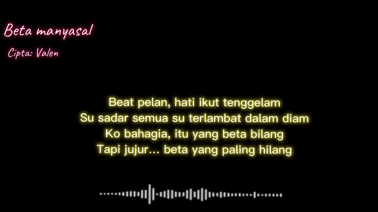 Lagu Terbaru Viral 2026 || Lirik • Beta Manyasal by Valen_Pers