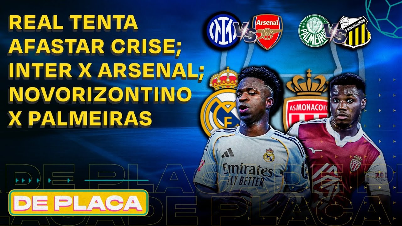 VINI JR. VAI DEIXAR O REAL? ARSENAL BUSCA MANTER 100%; NOVORIZONTINO X PALMEIRAS | De Placa 20/01/26