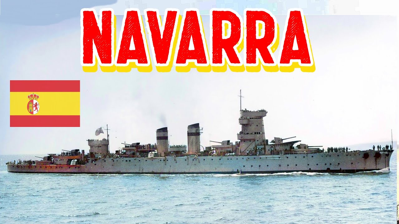 El renombrado crucero ligero español 「Navarra」