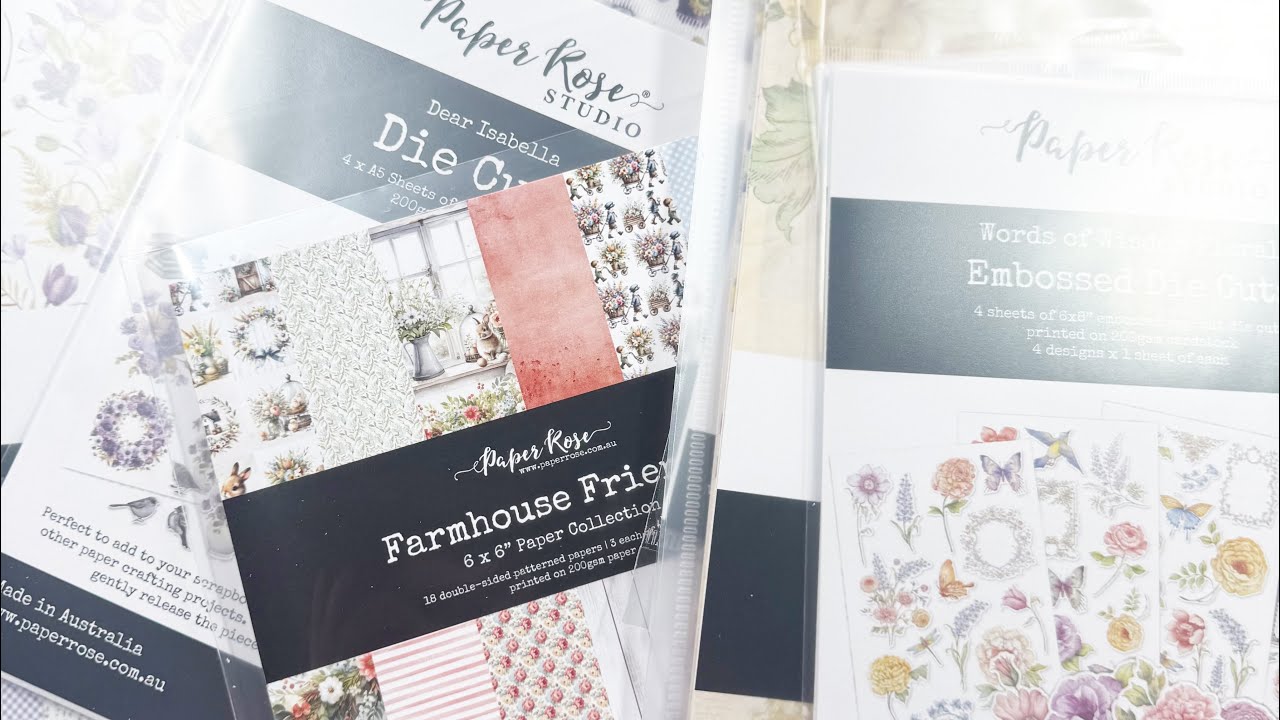 Распаковка продукции Paper Rose Studio | Мудрые слова, друзья из фермерского дома и дорогая Изабелла