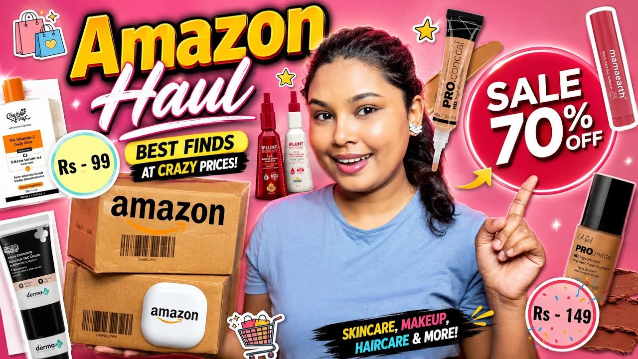 Amazon Beauty Haul 2026 🛍️ | Best Beauty Finds Under ₹500 😍 Makeup, Skincare & More