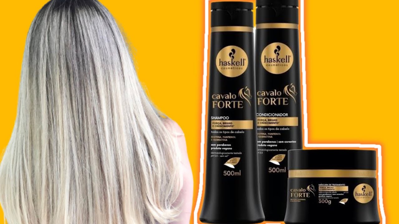 Resenha CAVALO FORTE HASKELL Fortalecimento e crescimento capilar ✨