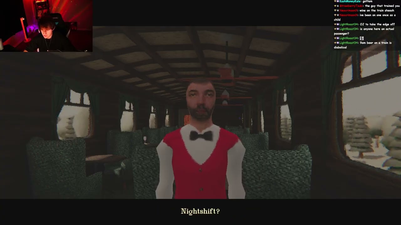 im a bartender on a HAUNTED TRAIN