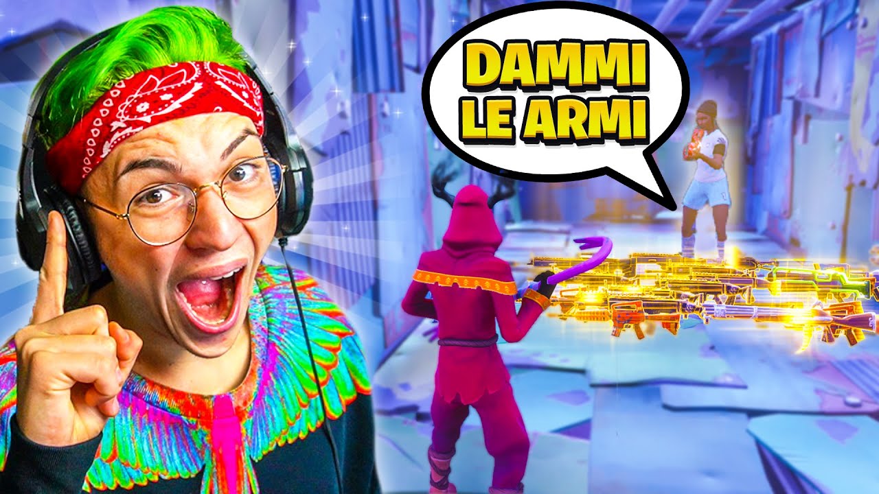 TRUFFATORE RICCO perde TUTTE le ARMI e IMPAZZISCE...😱Fortnite Salva Il Mondo