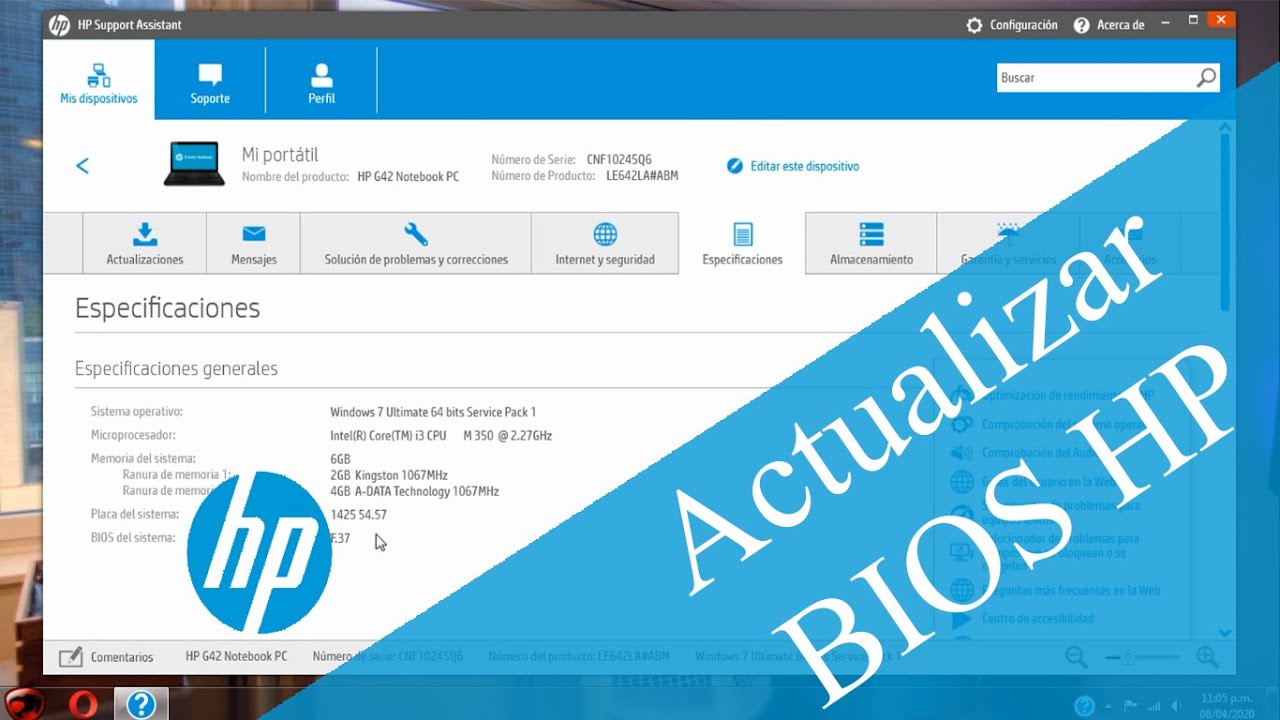 Actualizar BIOS HP de forma fácil y segura en Windows (7,8.1,10) [Re-subido][2021]