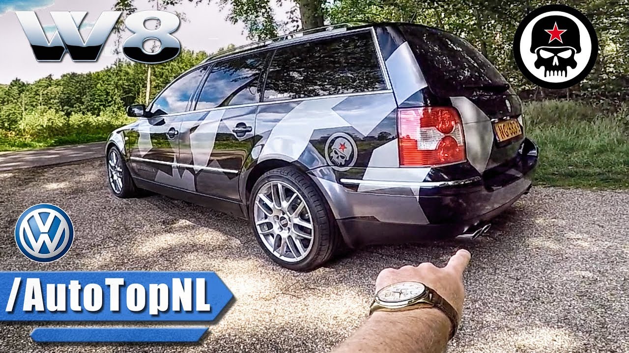 VW Passat W8 Review POV - GUERRILLA Exhaust - by AutoTopNL