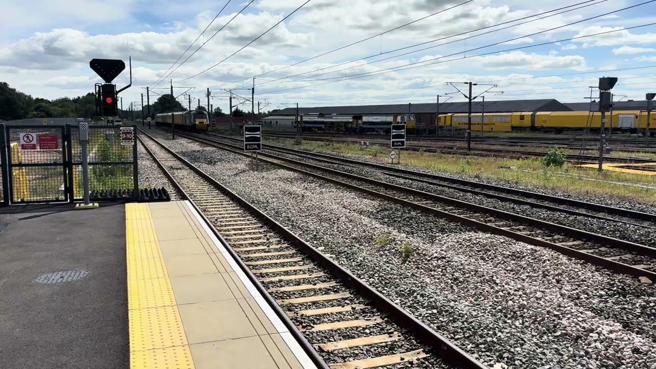 Colas Class 43321 & Class 43357 with a test train pass Darlington on South Bank to Durham Signal