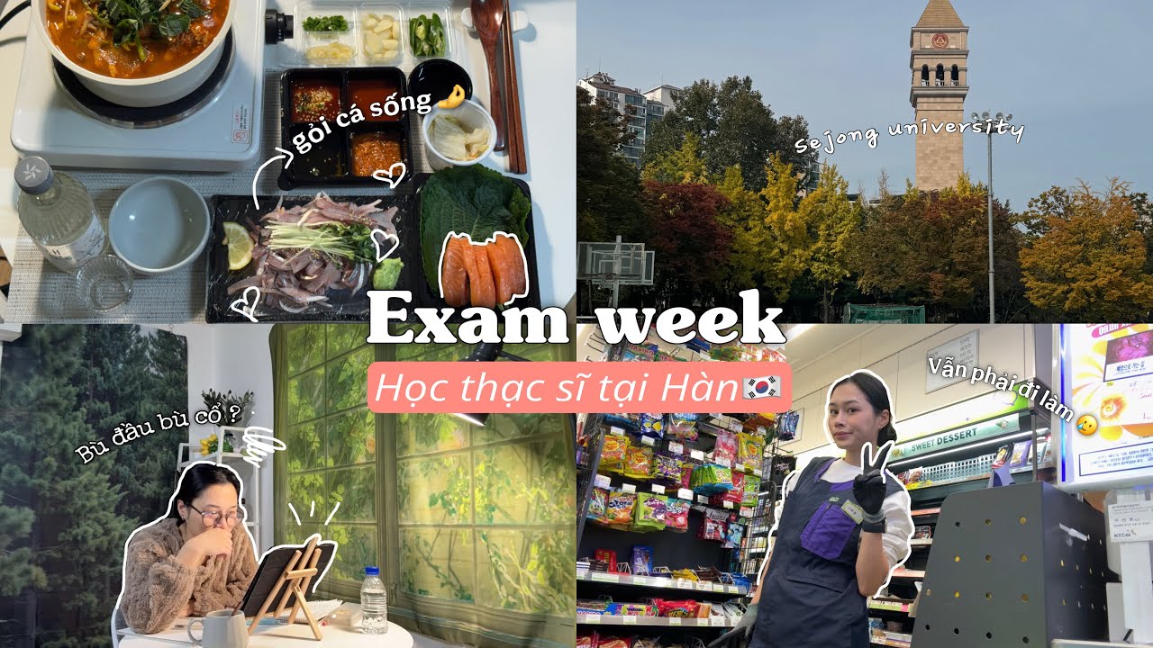DU HỌC HÀN QUỐC | Thạc sĩ thi giữa kì rất là chill ~ 
