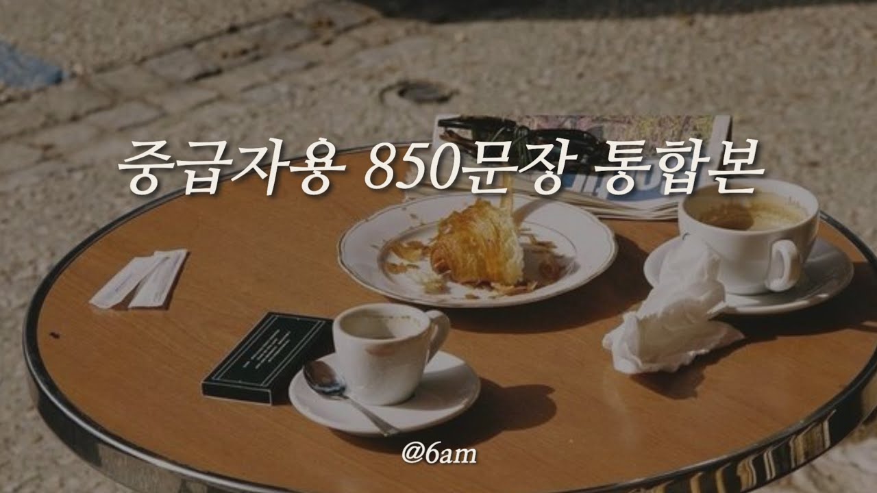 🔥 중급자용 뒹굴신 매운맛 850문장 복습 통합본