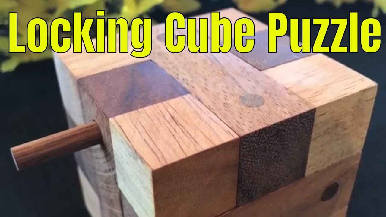 Locking Cube Puzzle with solution