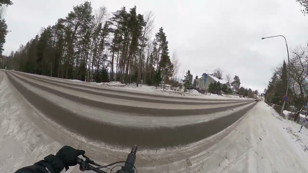 Raw winter MTB trail
