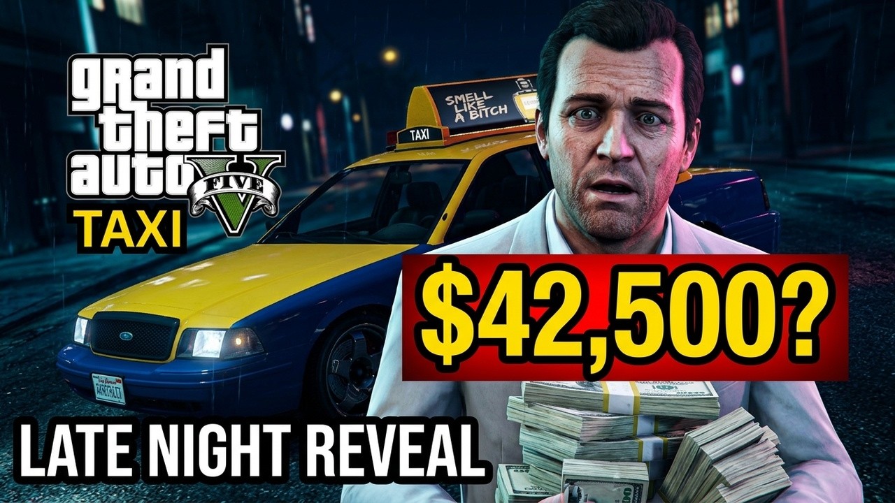 Working All Day as a Taxi Driver in GTA 5 – Late Night Shift Earnings Revealed #shorts  #subscribe