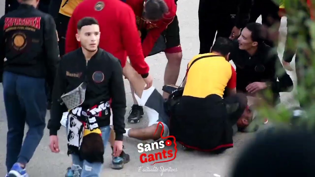 مناوشات بين جماهير الترجي والجماهير الجزائرية وتوتر الأجواء قبل المباراة