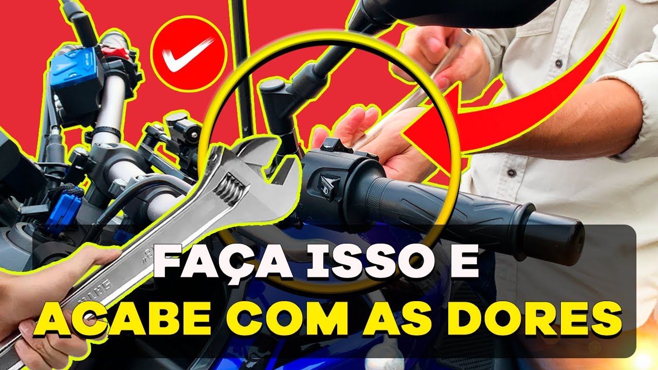 Acabe com as dores na mão. Ajuste que todo motociclista deve FAZER