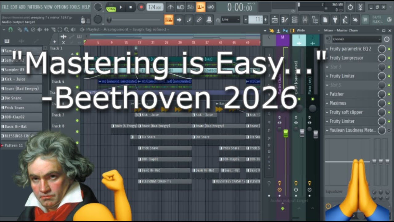 Mastering a beat with mixing tips-*Mostly* Stock Plugins
