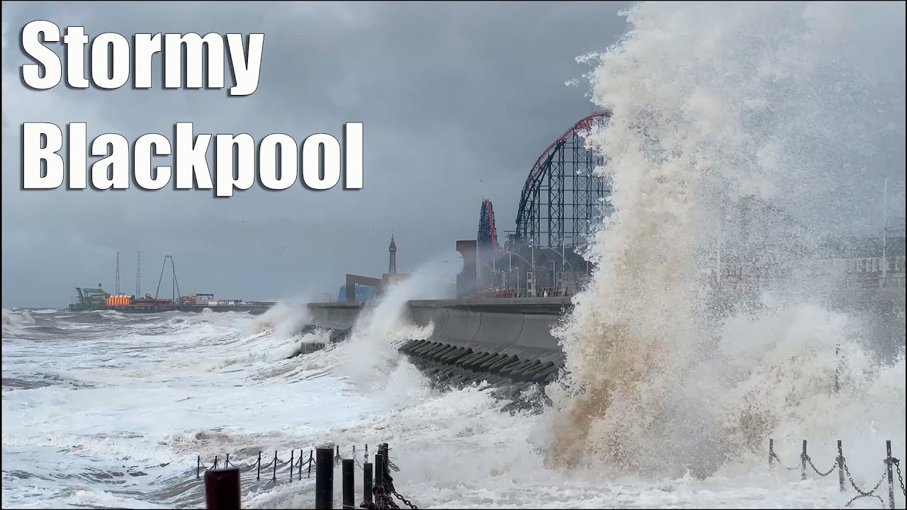 Stormy Blackpool Crazy Waves