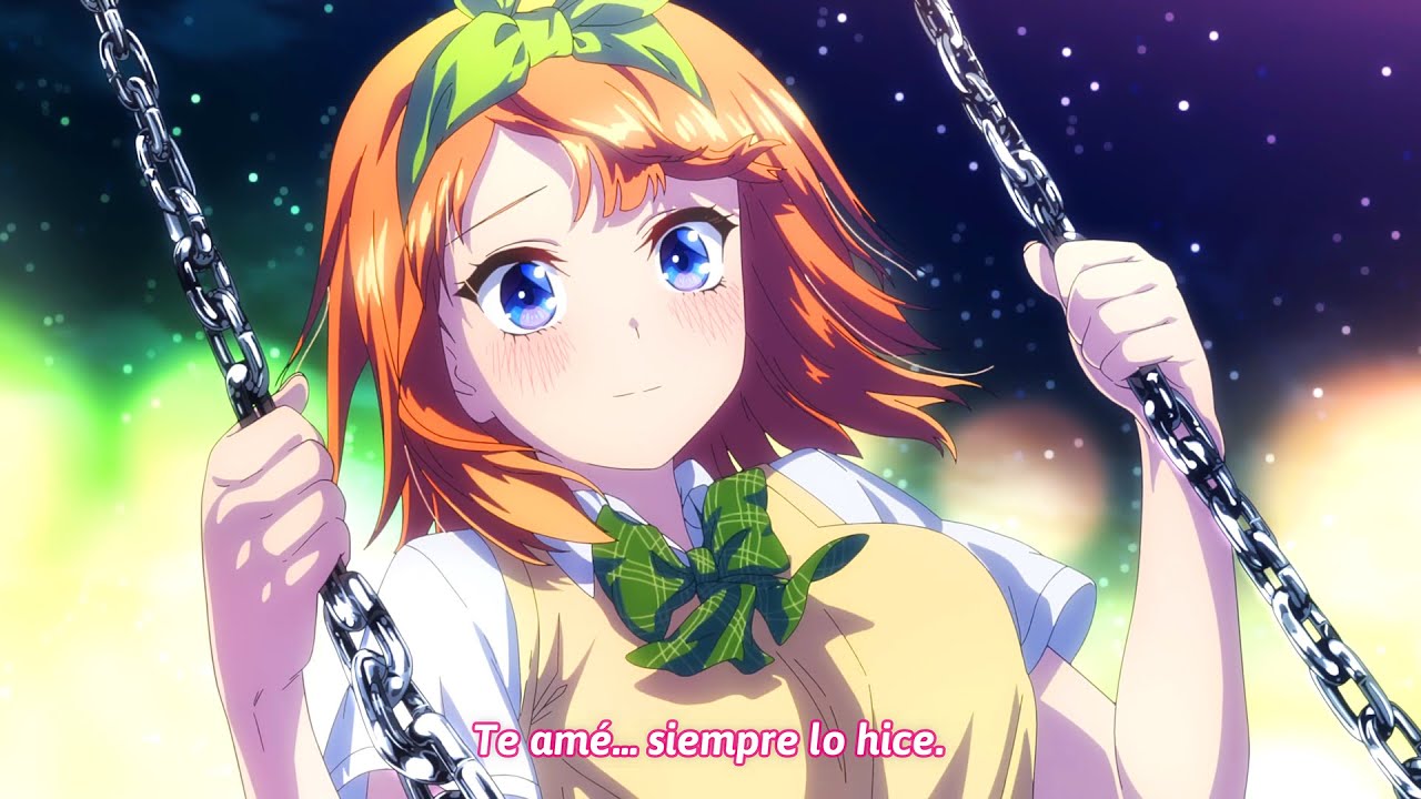 Yotsuba confiesa estar enamorada de Futaro | Go-Toubun no Hanayome Final