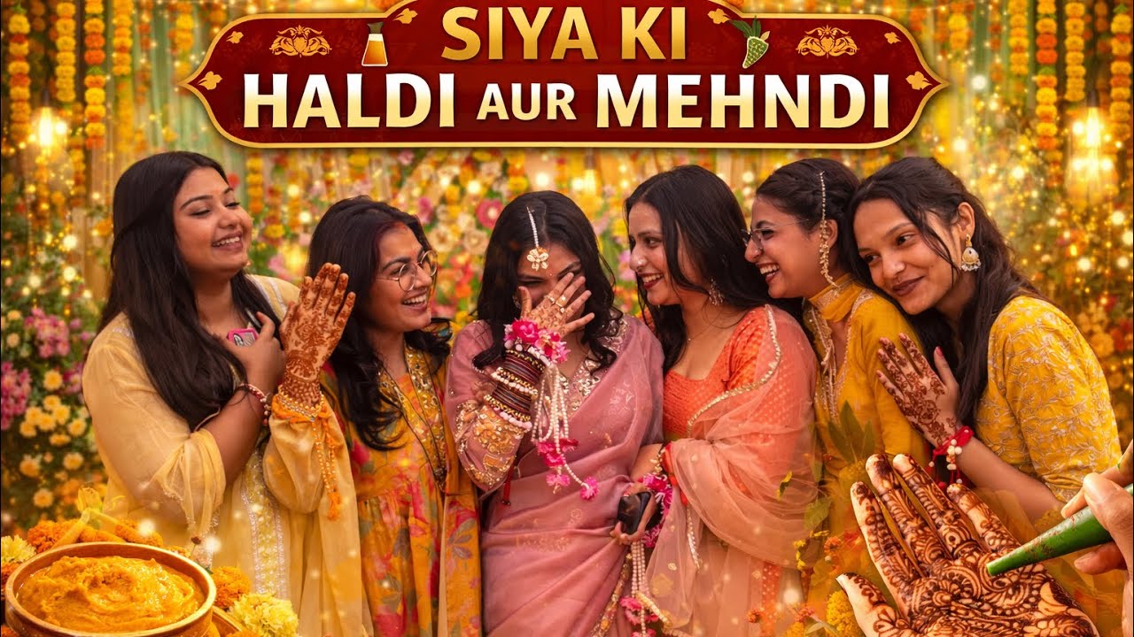 Mehndi + Haldi Special 🌿💛 | Siya Ki Shadi Vlog