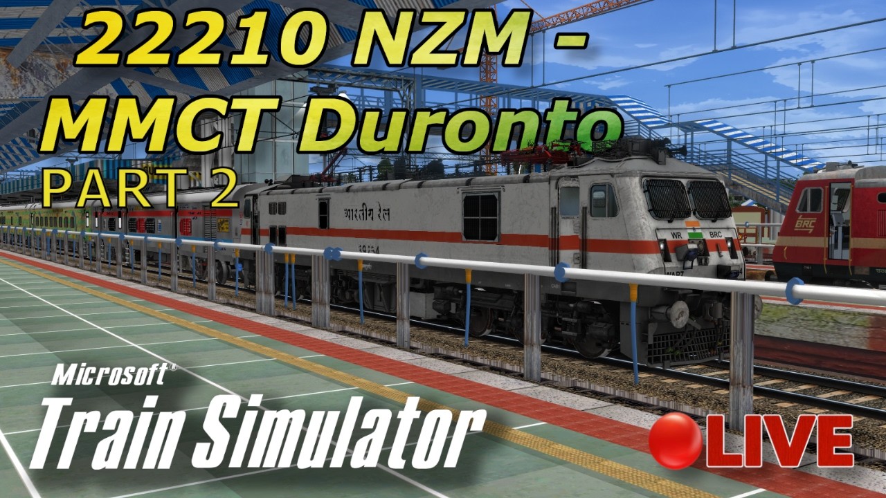 Part 2 | MSTS/OR 22210 NZM - MMCT Duronto Express | Non-Stop Action #indianrailways #msts