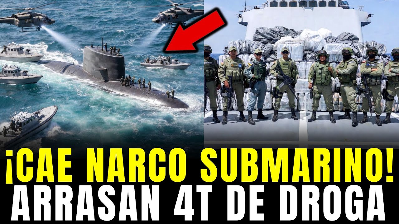 ¡MARINOS DETECTAN NARCO SUBMARINO del CJNG y ARRASA 4 TONELADAS de DROGA!
