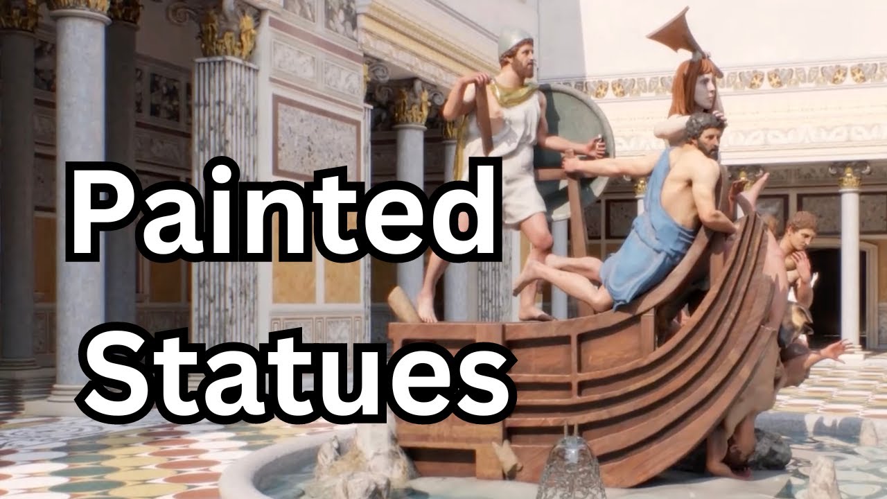 Were marble statues painted in Ancient Rome?