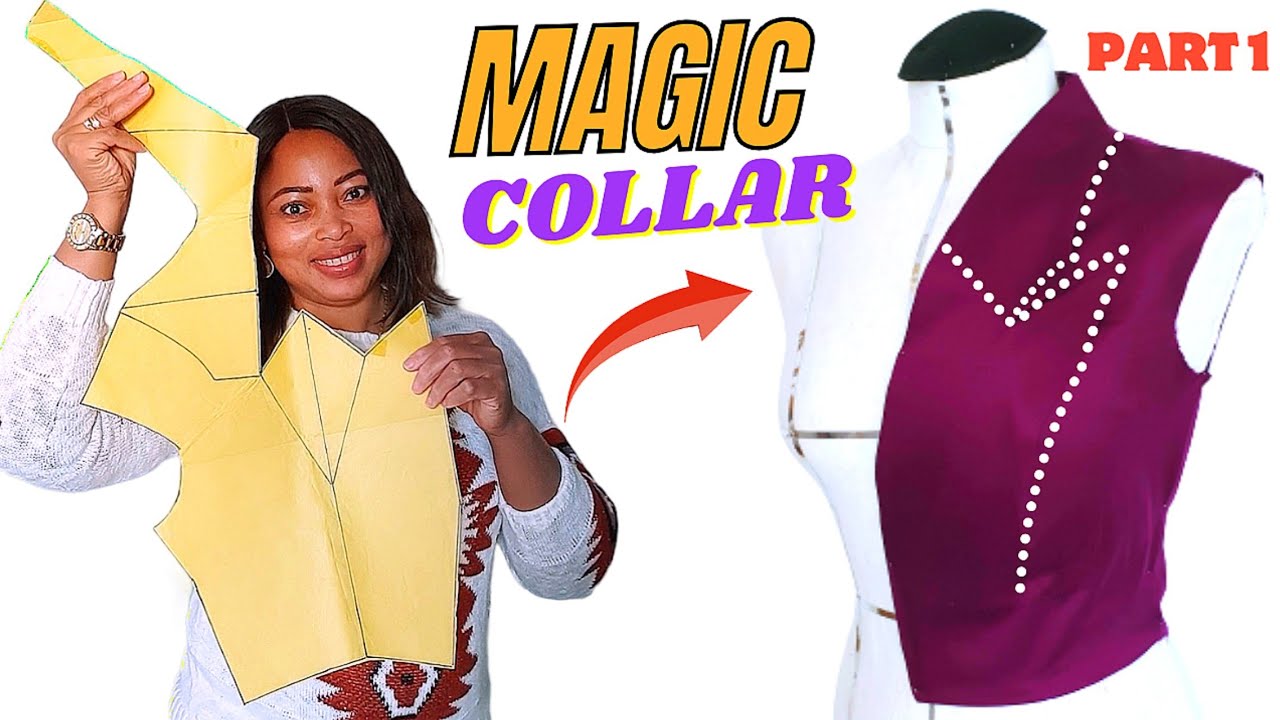 Sew a magic collar, pattern magic.Sewing Tutorial |How to sew Women's Jacket/Blazer |Notched-collar