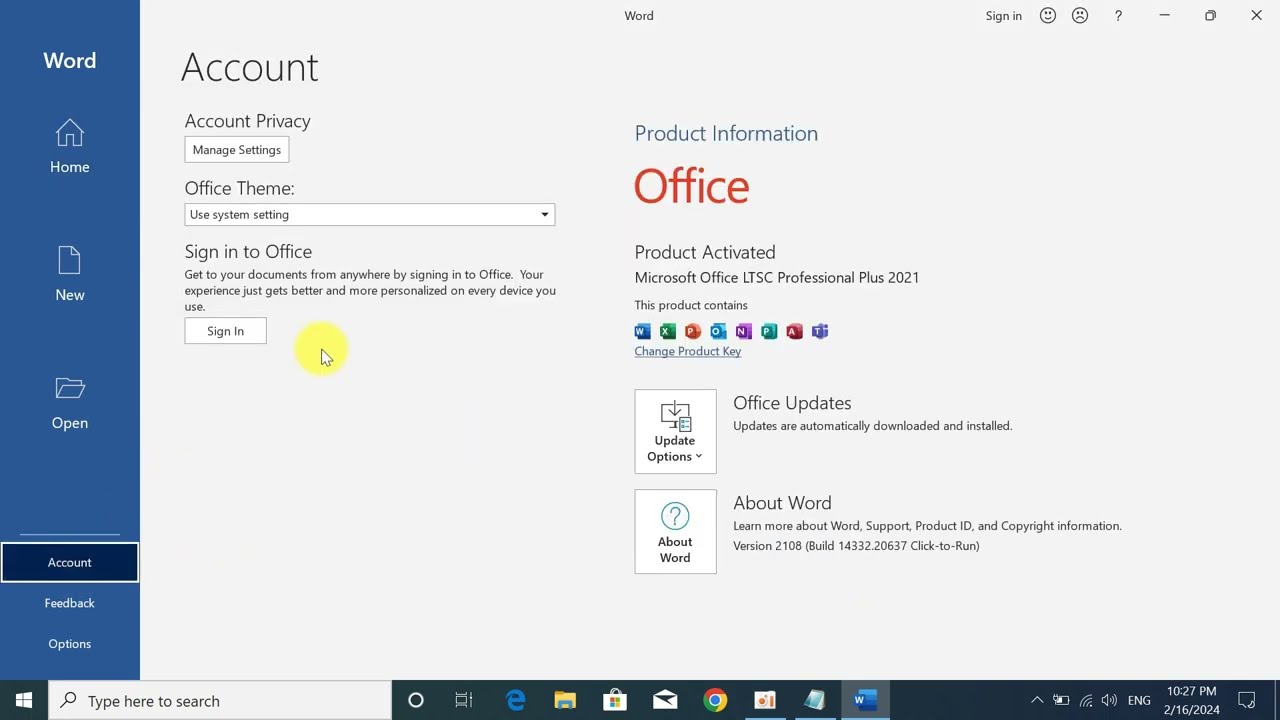 របៀបដាក់ឡាយសិនអោយ Microsoft Office 2021 | How to Activate Microsoft Office with a Product Key 🔑