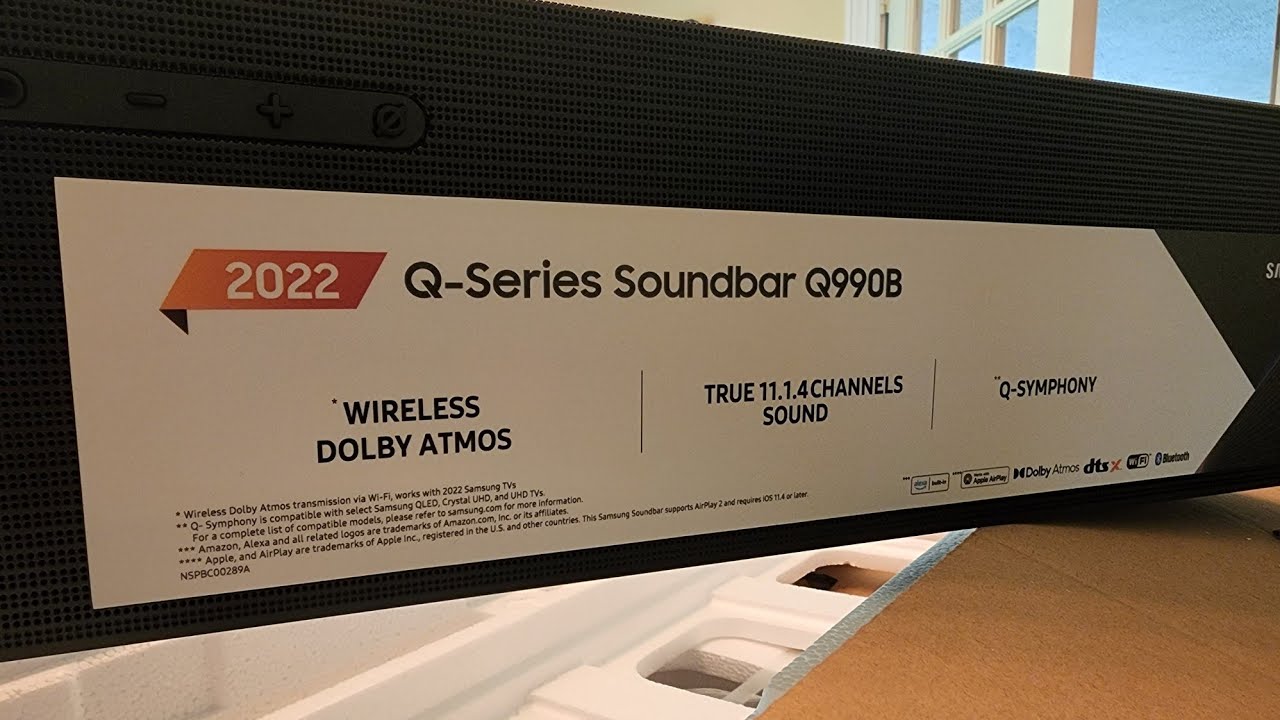 Samsung Q990B Soundbar Unboxing and Setup