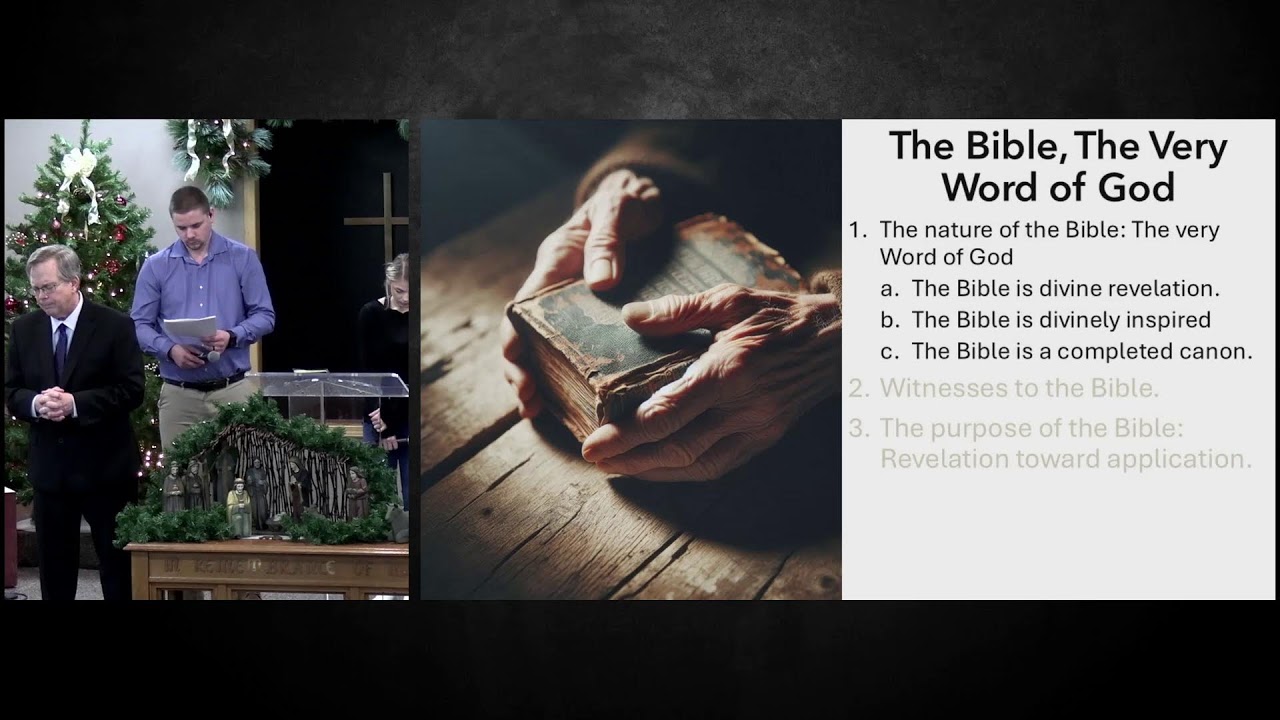 Pastor Dave - The Bible, The Very Word of God: Part 1