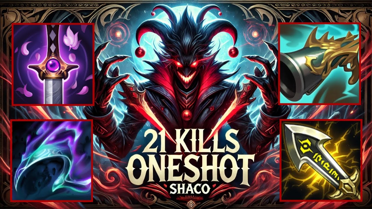 21 Kills Lehtality Crit Shaco - S15 Emerald 3 [League of Legends] Full Gameplay - Infernal Shaco