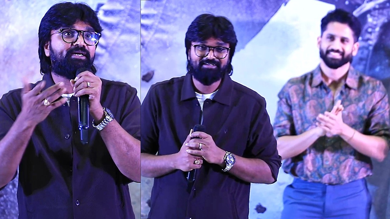 Director Karthik Dandu Speech at Vrushakarma Glimpse Launch Event | Naga Chaitanya | News Buzz