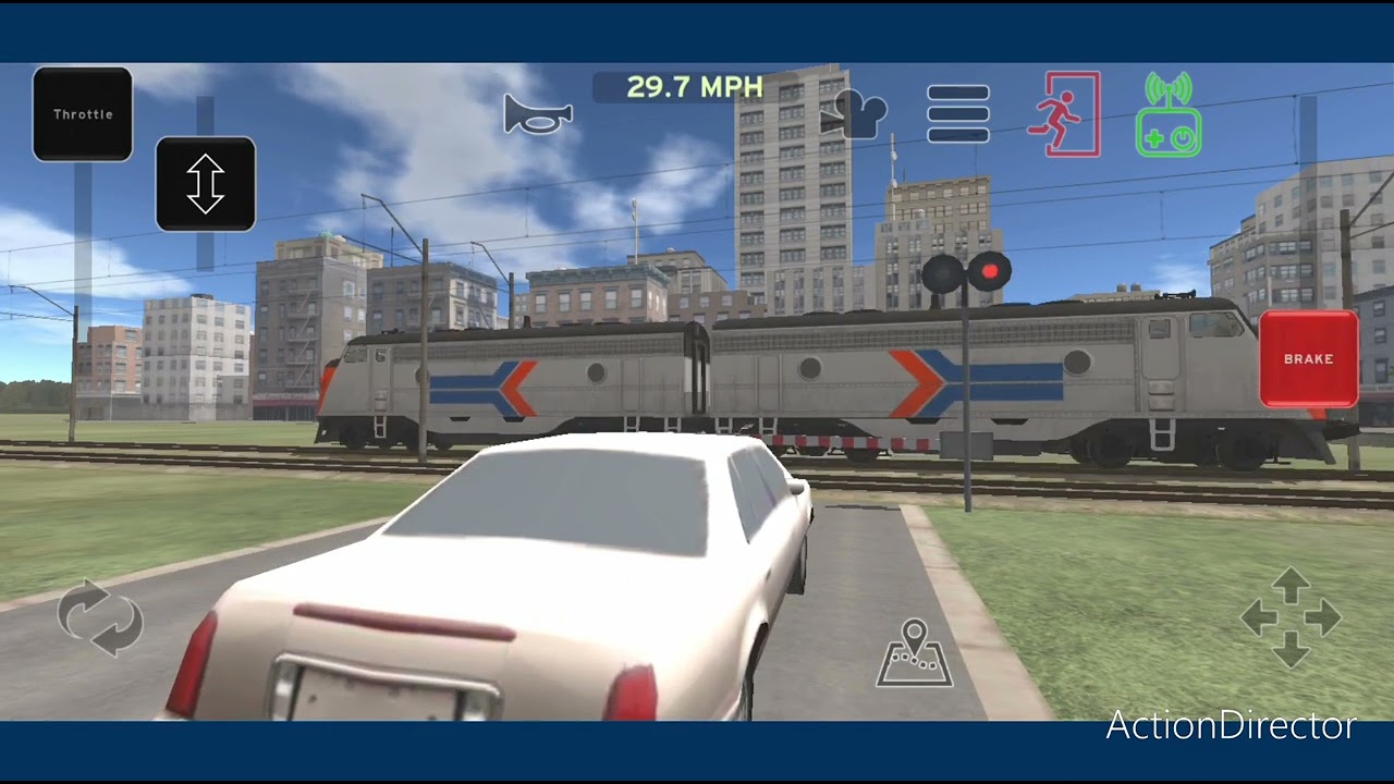 Train and rail yard Simulator - Various passenger trains at the barrier on new / olds map - trenuri