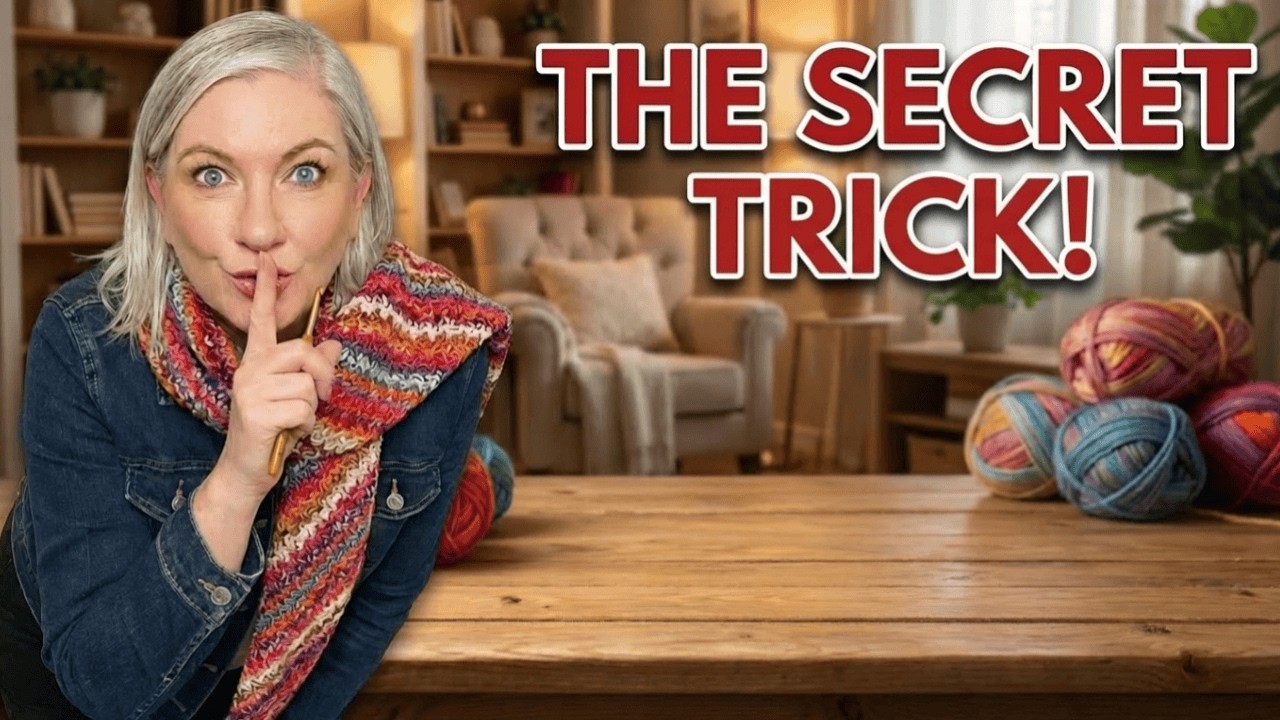 Learn The Secret Behind This Stunning Multicolor Scarf Pattern!