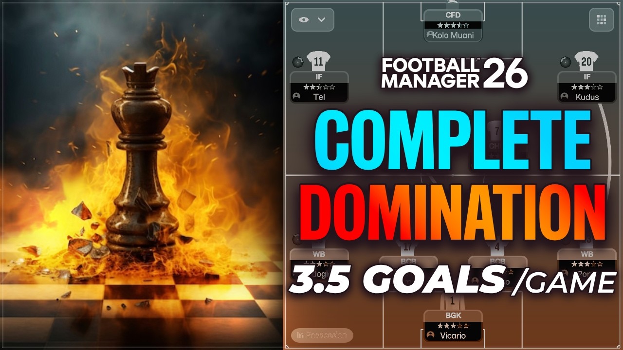 УНИЧТОЖАЮЩАЯ ОБОРОНУ тактика FM26 | Лучшие тактики Football Manager 2026