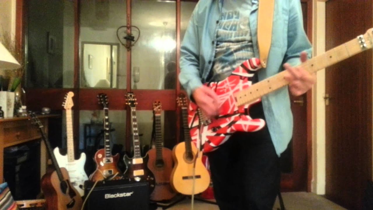 EVH Striped Series REVIEW, Red and Black Guitar through BLACKSTAR HT5 NO EFFECTS
