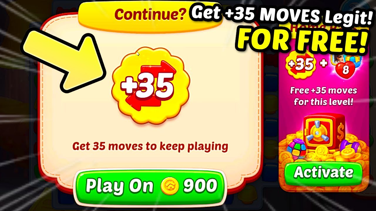 Here's HOW to get +35 Moves for FREE (LEGIT) in Homescapes