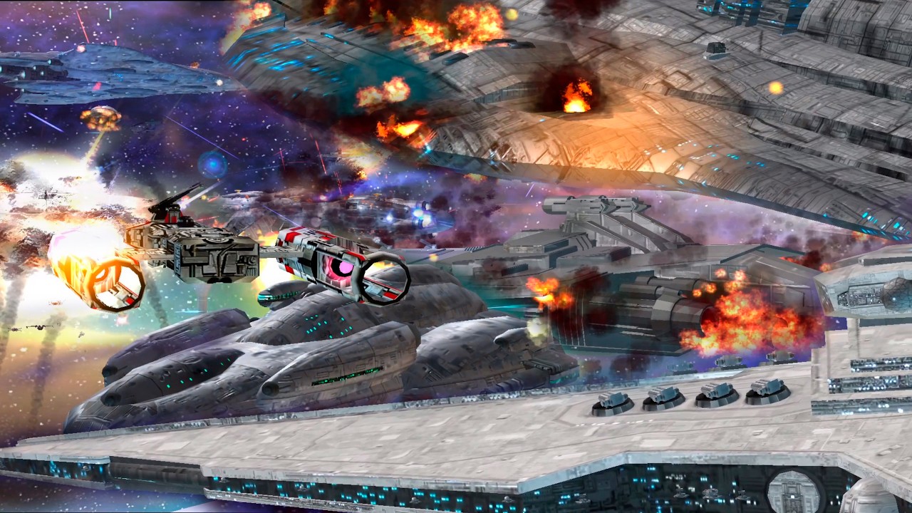 Empire vs Rebels Massive Fleet Battle | Kattada Orbit | Star Wars Empire at War