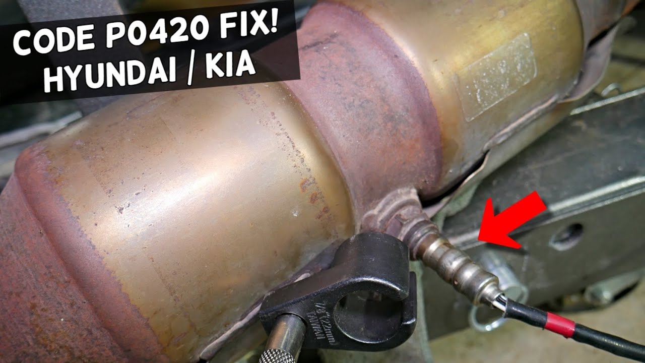 HYUNDAI KIA CODE P0420 CATALYTIC CONVERTER FIX, ENGINE LIGHT ON