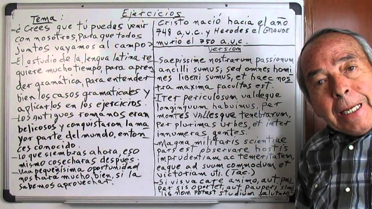 13ª sesión latin - Ejercicios de tema y versión 2