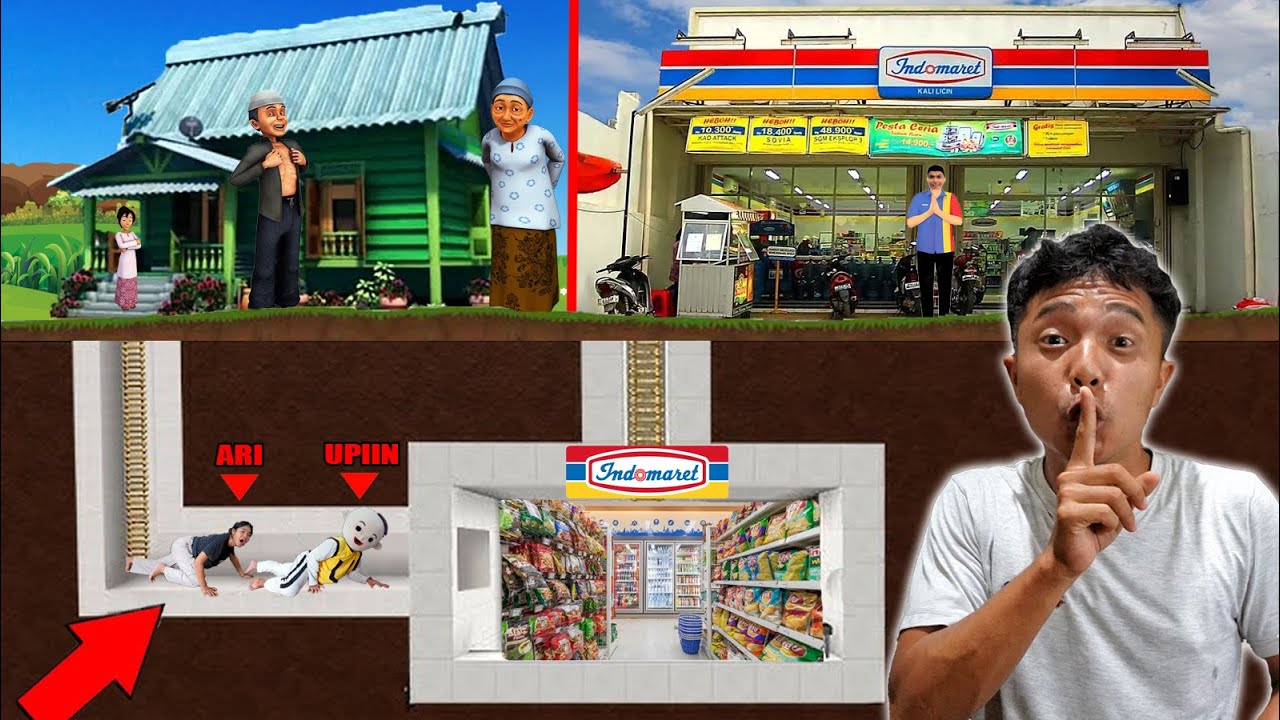 UPlIN BIKIN TEROWONGAN RAHASIA KE INDOMARET?!