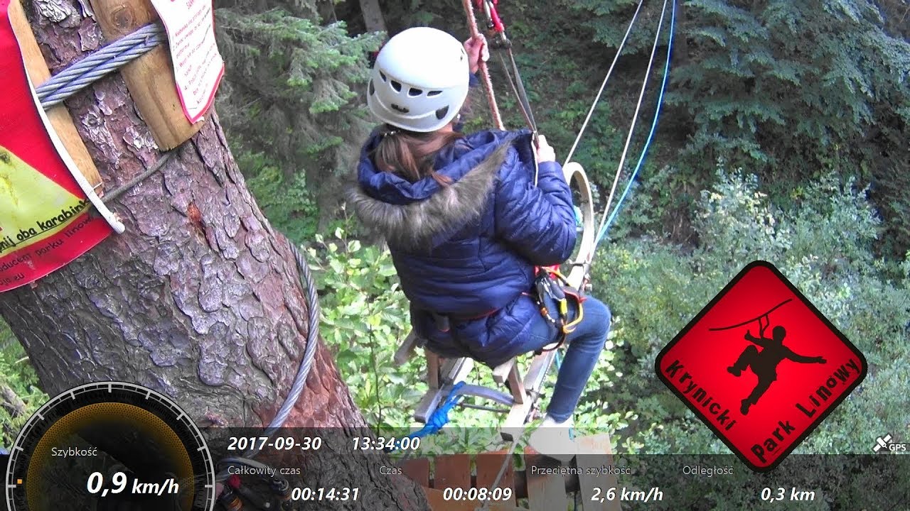 Park Linowy 79 - Krynicki Park Linowy - Trasa wysoka 30.09.2017
